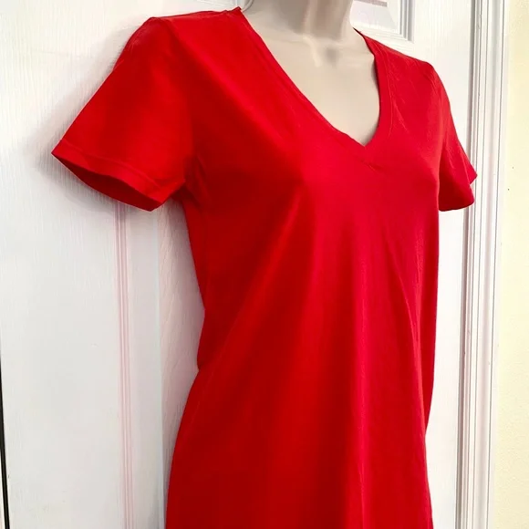 Everlane red Supima Cotton Tee Made in USA XS NWT - Picture 4 of 8